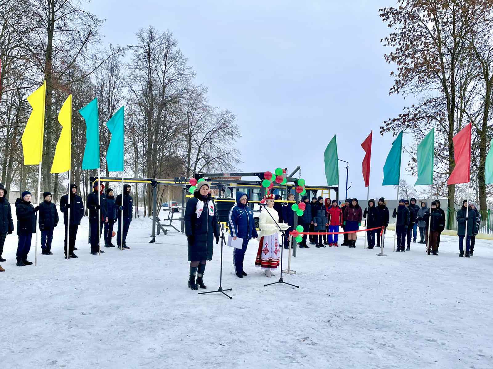 Открытие площадки для занятия воркаутом в г.п.Бешенковичи