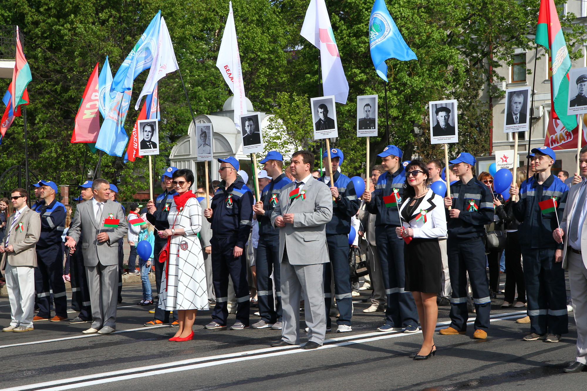 Колонна УП "Витебскоблгаз" на торжественном шествии, посвященном Дню Победы