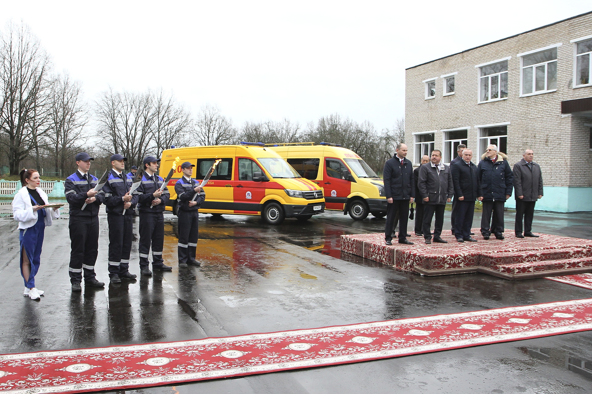 Торжественная церемония пуска газа в агрогородок Горяны Полоцкого района