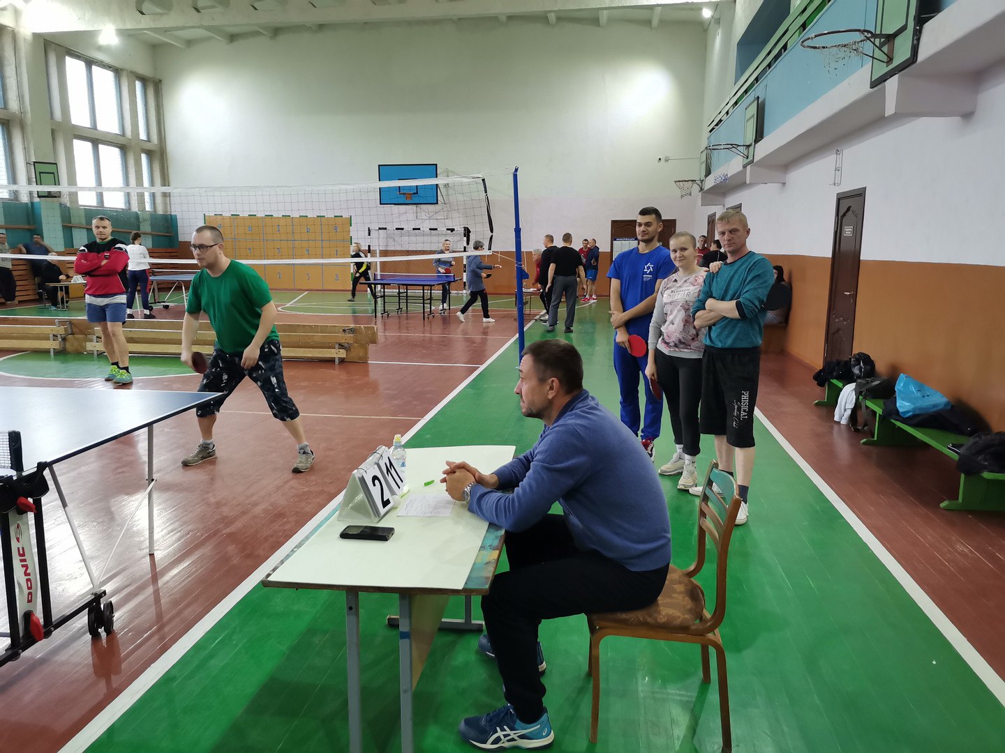 Настольный теннис с участием Поставского РГС