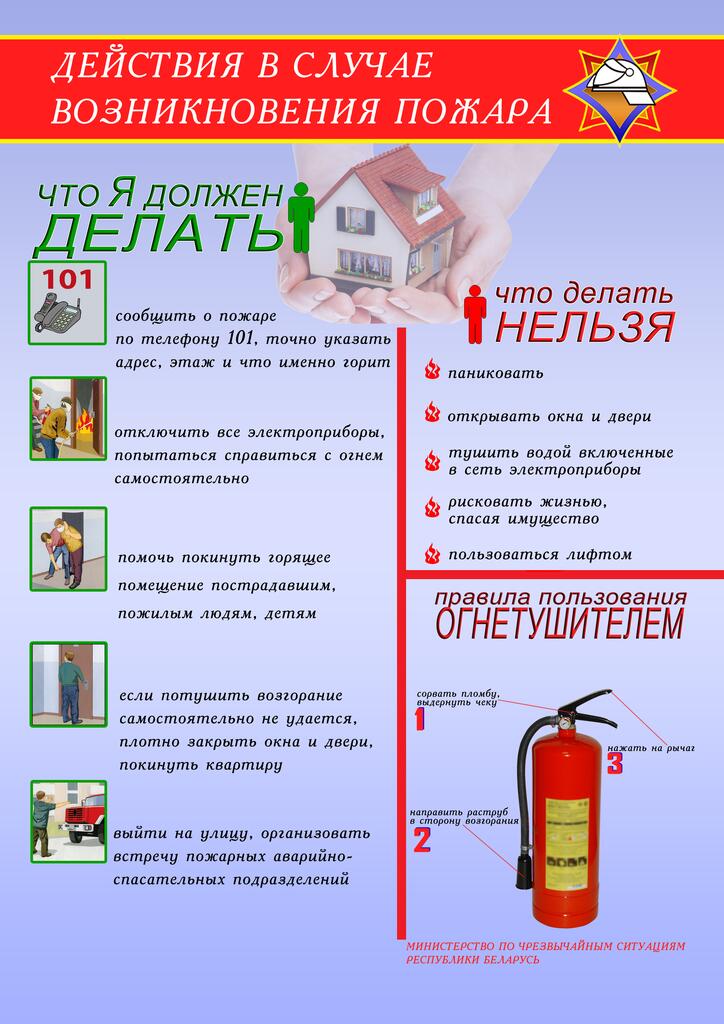 Правила поведения при пожаре