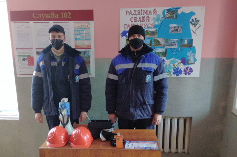 Работники Шарковщинского РГС ПУ «Браславгаз» приняли участие в акции, направленной на предупреждение гибели людей от внешних причин