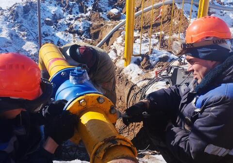 Введение в эксплуатацию закольцовки двух газораспределительных станций!