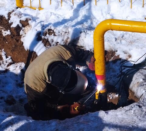 Введение в эксплуатацию закольцовки двух газораспределительных станций!