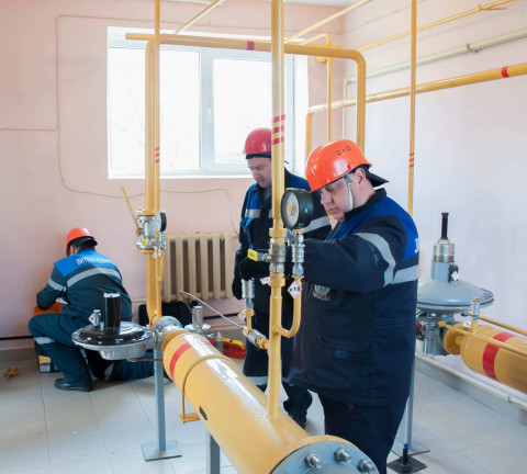 Лучшая бригада УП "Витебскоблгаз" по техническому обслуживанию ГРП 2018 года