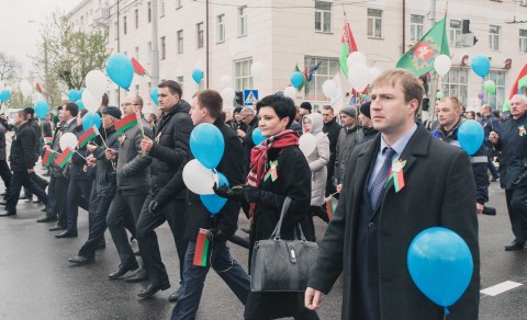 Работники УП «Витебскоблгаз» приняли участие в шествии, посвященном Дню Победы