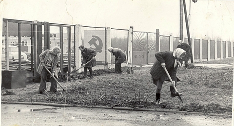 Субботник на Полоцкой ГНС, 1970-е годы