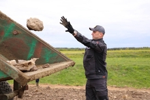  Очиста плодородных земель СХП "Мазоловогаз", от камней.