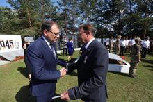 Виктор Михайлович Каранкевич вручил юбилейную медаль за особый вклад в героическо-патриотическое воспитание граждан Республики Беларусь, увековечивание памяти погибших, организацию мероприятий, посвящённых 80-летию свобождения Беларуси от немецко-фашистских захватчиков .